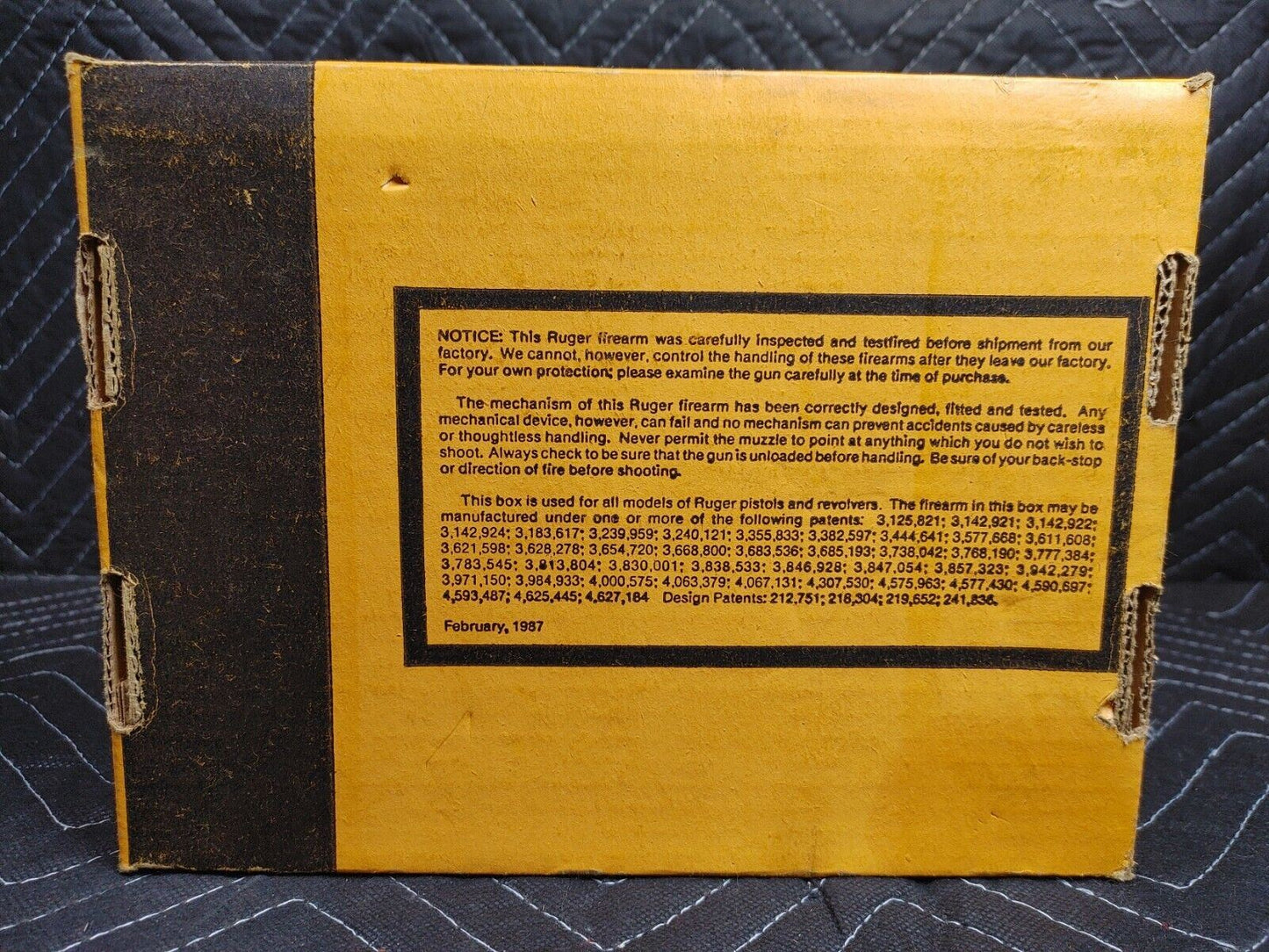 Ruger P85 9mm Factory Pistol Box with Manual (No Firearm, Box & Manual only)