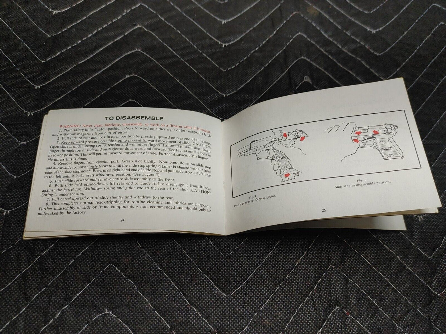 Ruger P85 9mm Factory Pistol Box with Manual (No Firearm, Box & Manual only)