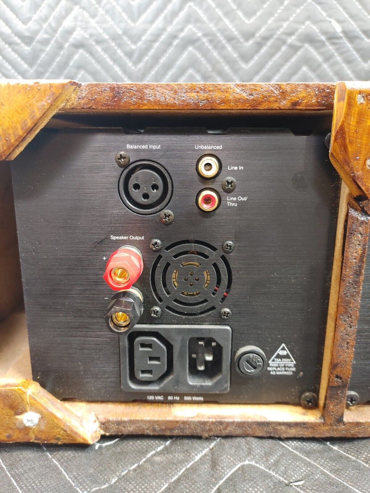 2x AudioSource AMP 5.3 Monoblock Power Amplifier in Custom Wood Case