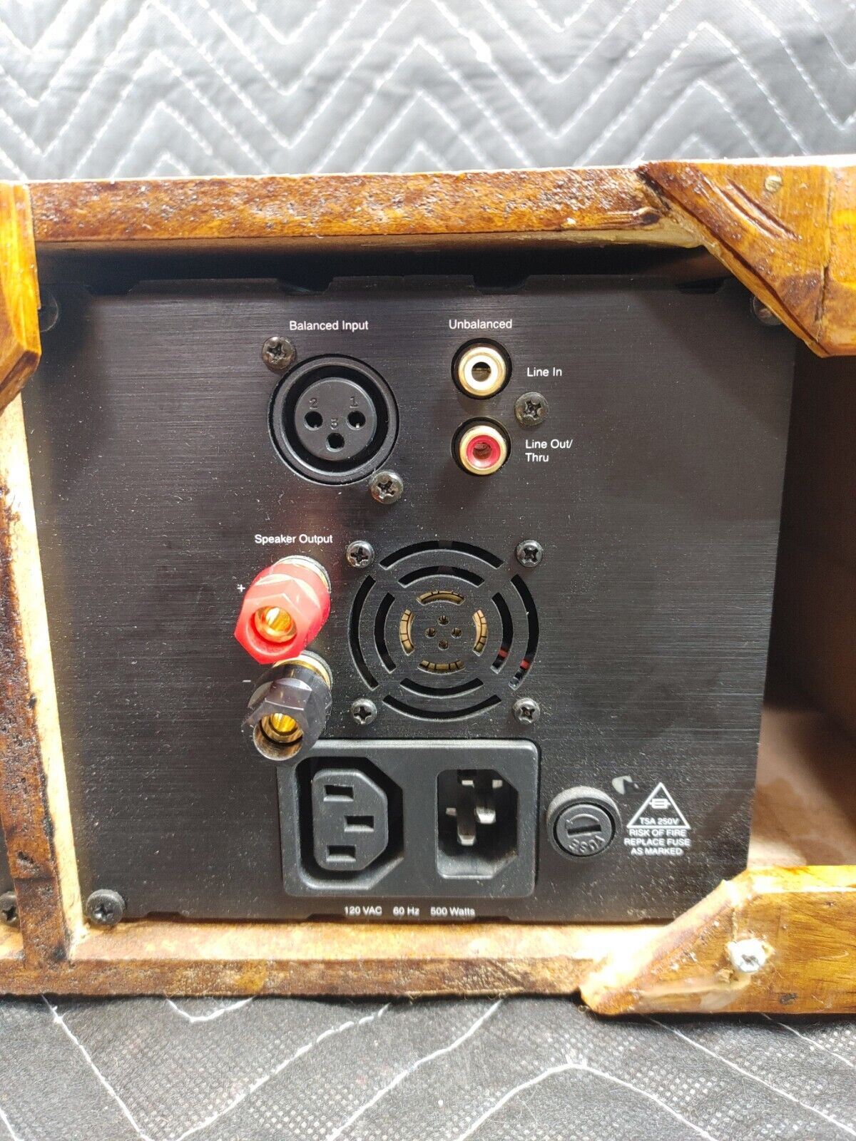 2x AudioSource AMP 5.3 Monoblock Power Amplifier in Custom Wood Case