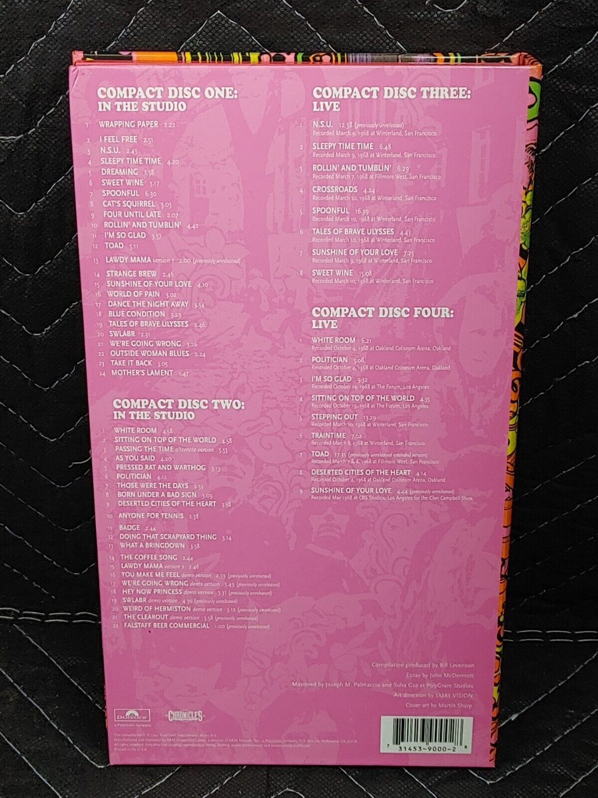 Cream: Those Were the Days (CD, 4-Disc Box Set with Booklet, Eric Clapton)