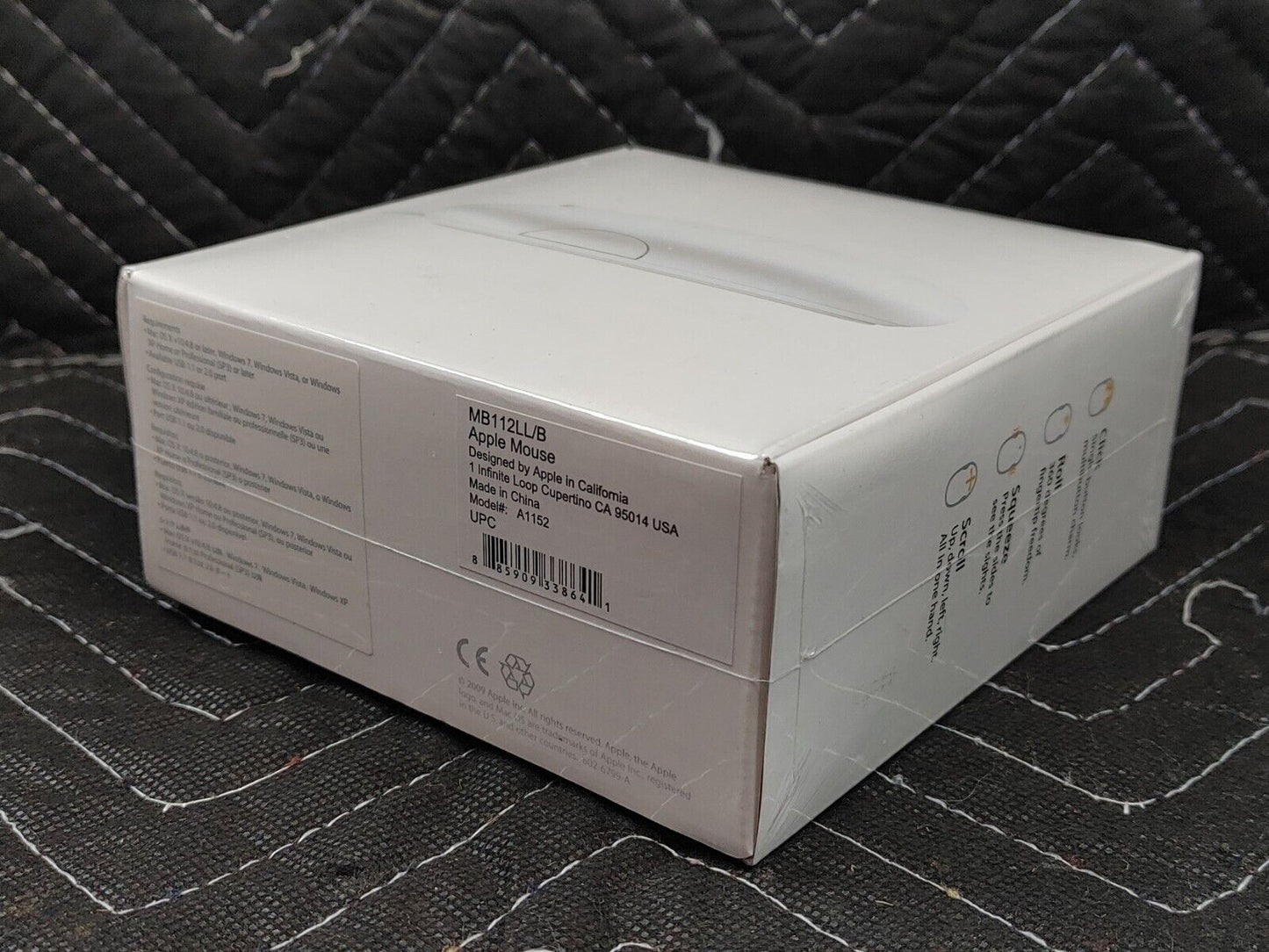 NEW Apple Mighty Mouse A1152 USB Wired Optical Mouse MB112LL/B SEALED