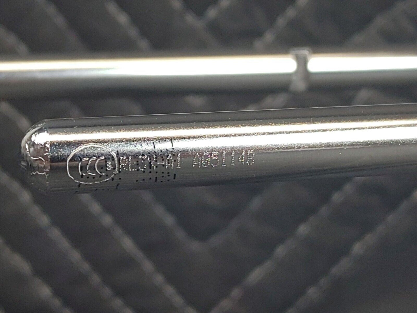 2007-13 Mini Cooper S Rear Seat Headrest Head Rest Set Pair Black Leather OEM