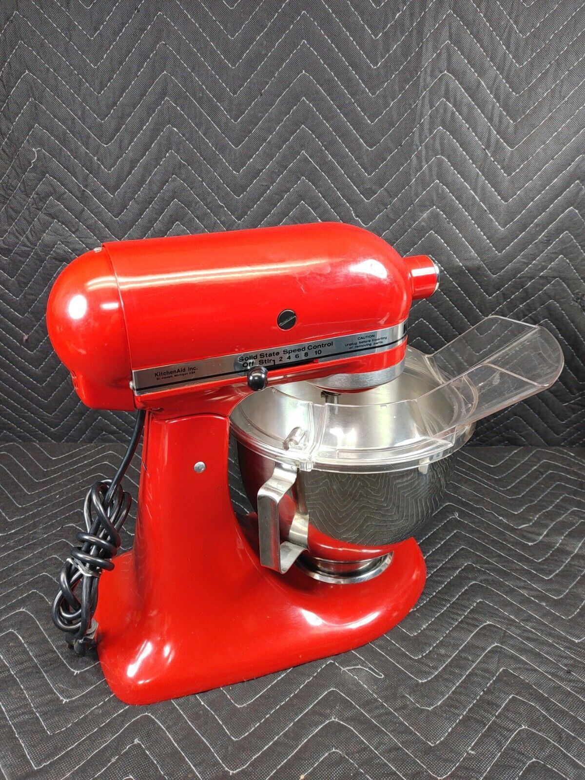 KitchenAid 4.5 Quart Ultra Power 300 Watt Stand Mixer Empire Red 3 Attachments