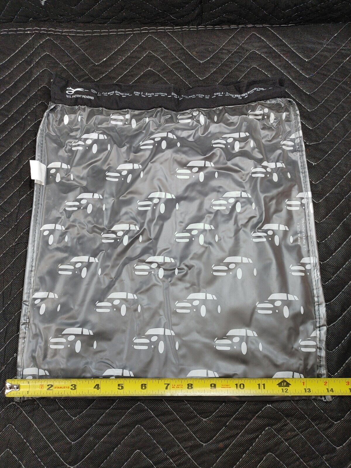 Mini Cooper Car Drawstring Cinch Bag Sack English Bulldog Plastic Lined Logo