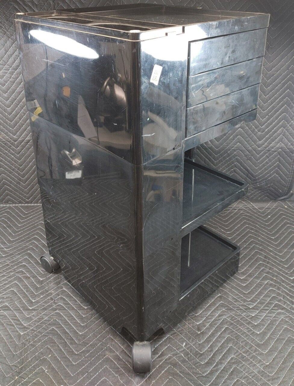 Vintage ‘Boby’ Art Trolley By Joe Colombo, Italy, Black