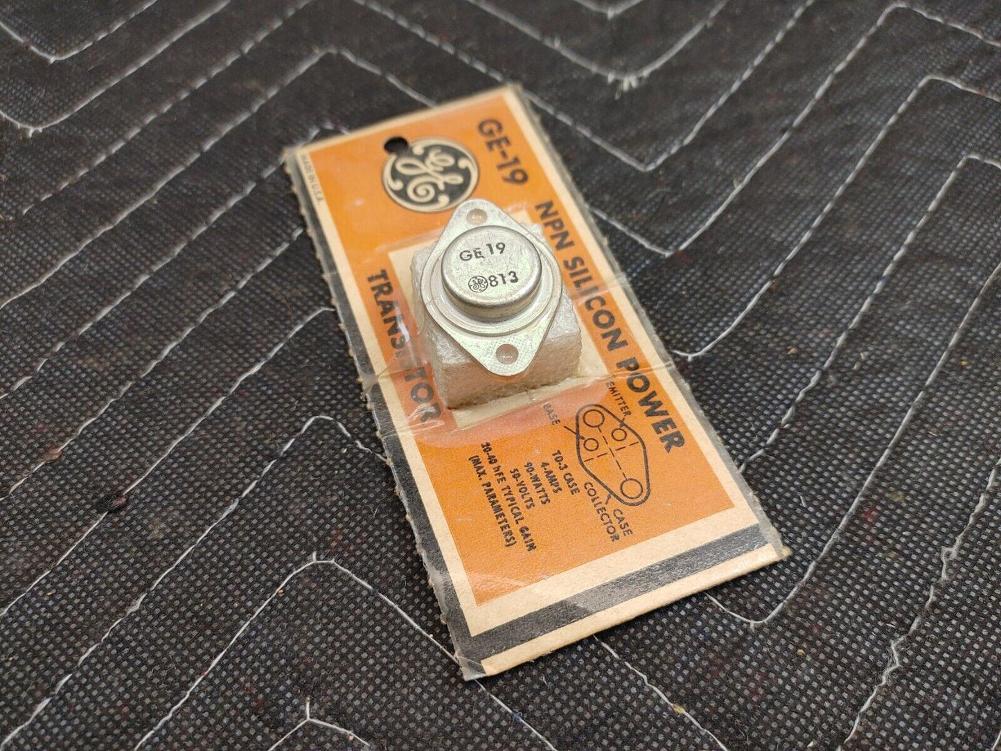 GE-19 NPN SILICON POWER TRANSISTOR (NOS)