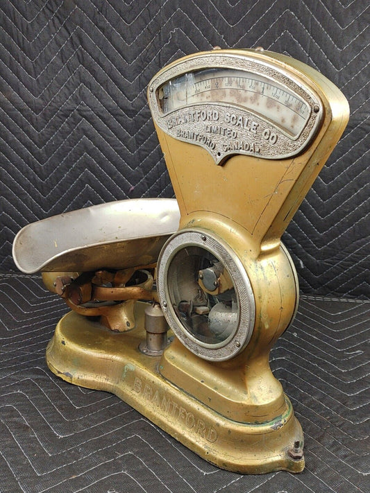 Antique 1911 BRANTFORD 3 LB CANDY/GENERAL STORE VINTAGE SCALE