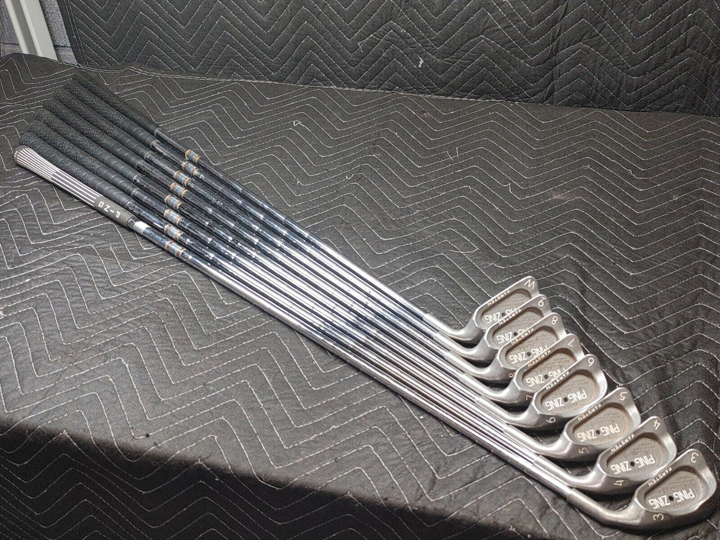 Ping Zing Phoenix Black Dot irons 3-W KT-M Karsten - Set of 8