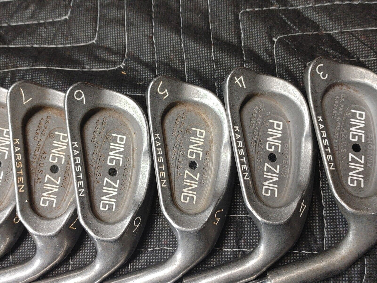 Ping Zing Phoenix Black Dot irons 3-W KT-M Karsten - Set of 8