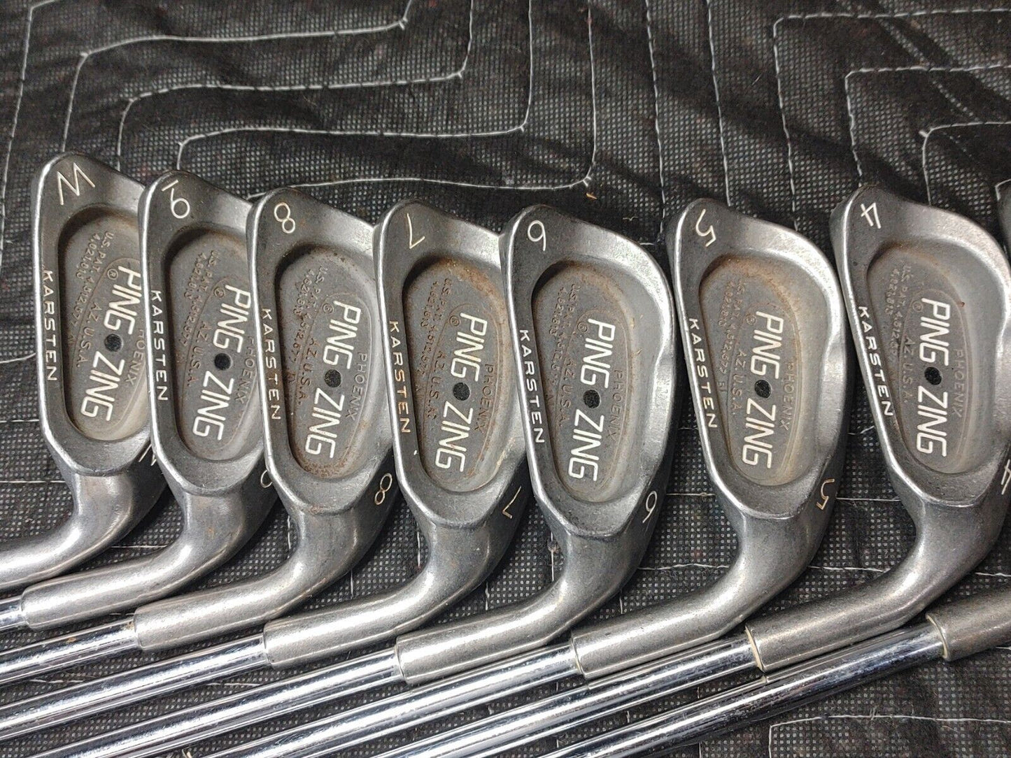 Ping Zing Phoenix Black Dot irons 3-W KT-M Karsten - Set of 8