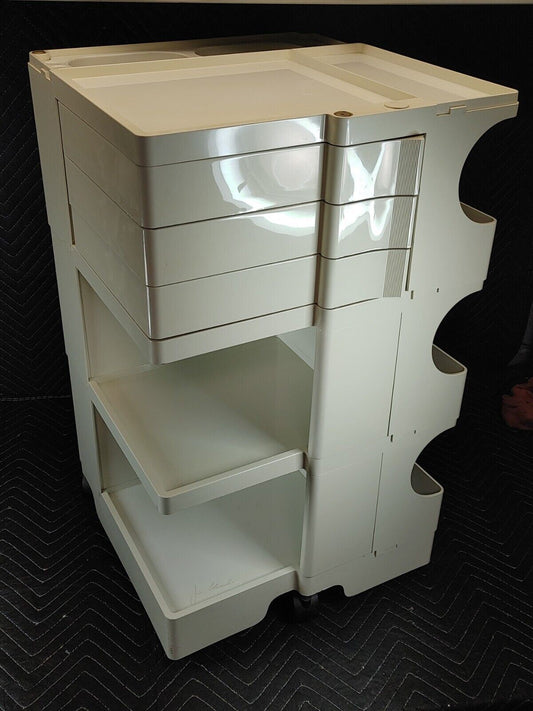 Vintage ‘Boby’ Art Trolley By Joe Colombo, Italy, White
