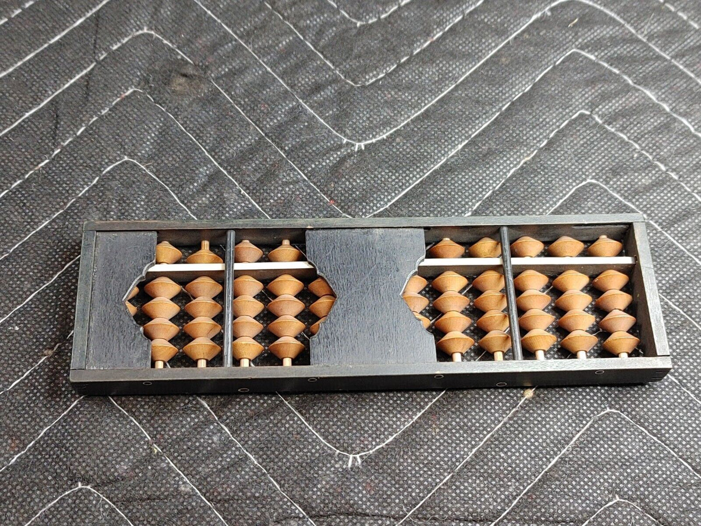 6" small Vintage Wooden Abacus 13 Rods 65 Wooden Beads