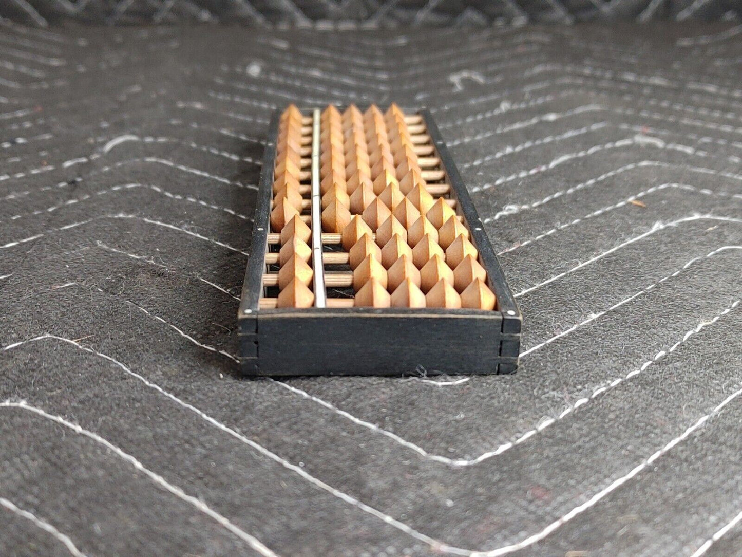 6" small Vintage Wooden Abacus 13 Rods 65 Wooden Beads