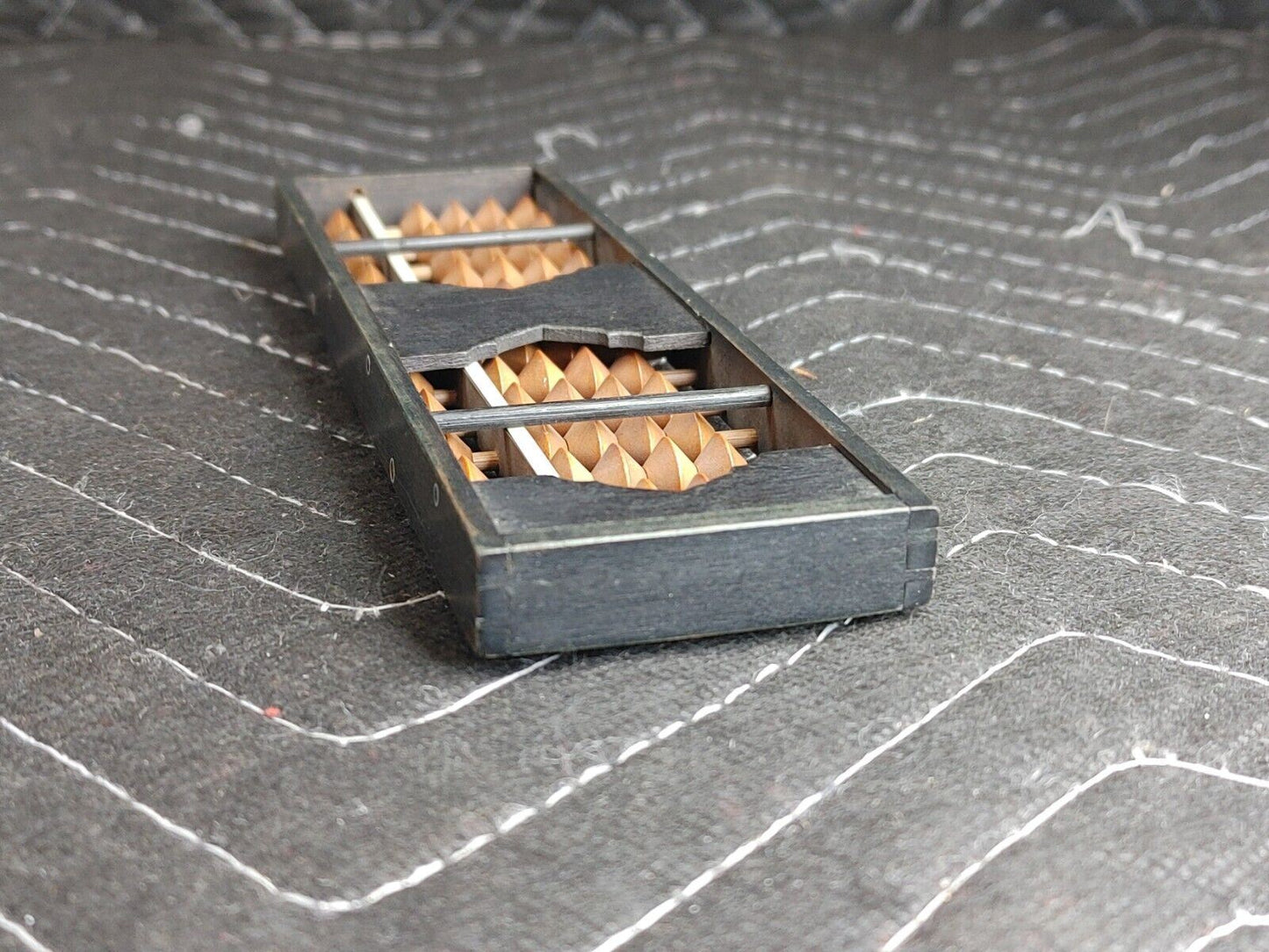 6" small Vintage Wooden Abacus 13 Rods 65 Wooden Beads