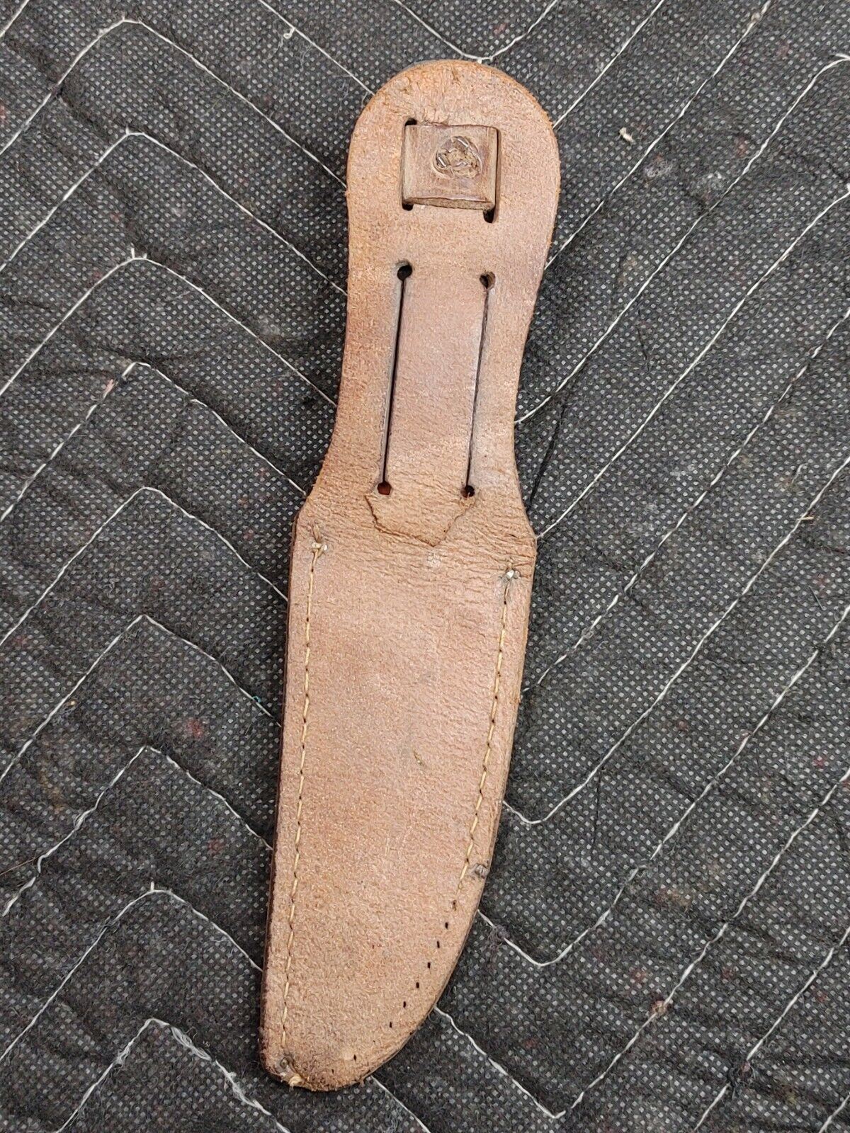 REMINGTON DUPONT BOY SCOUT RH 51 FIXED BLADE RARE HUNTING KNIFE LEATHER SHEATH