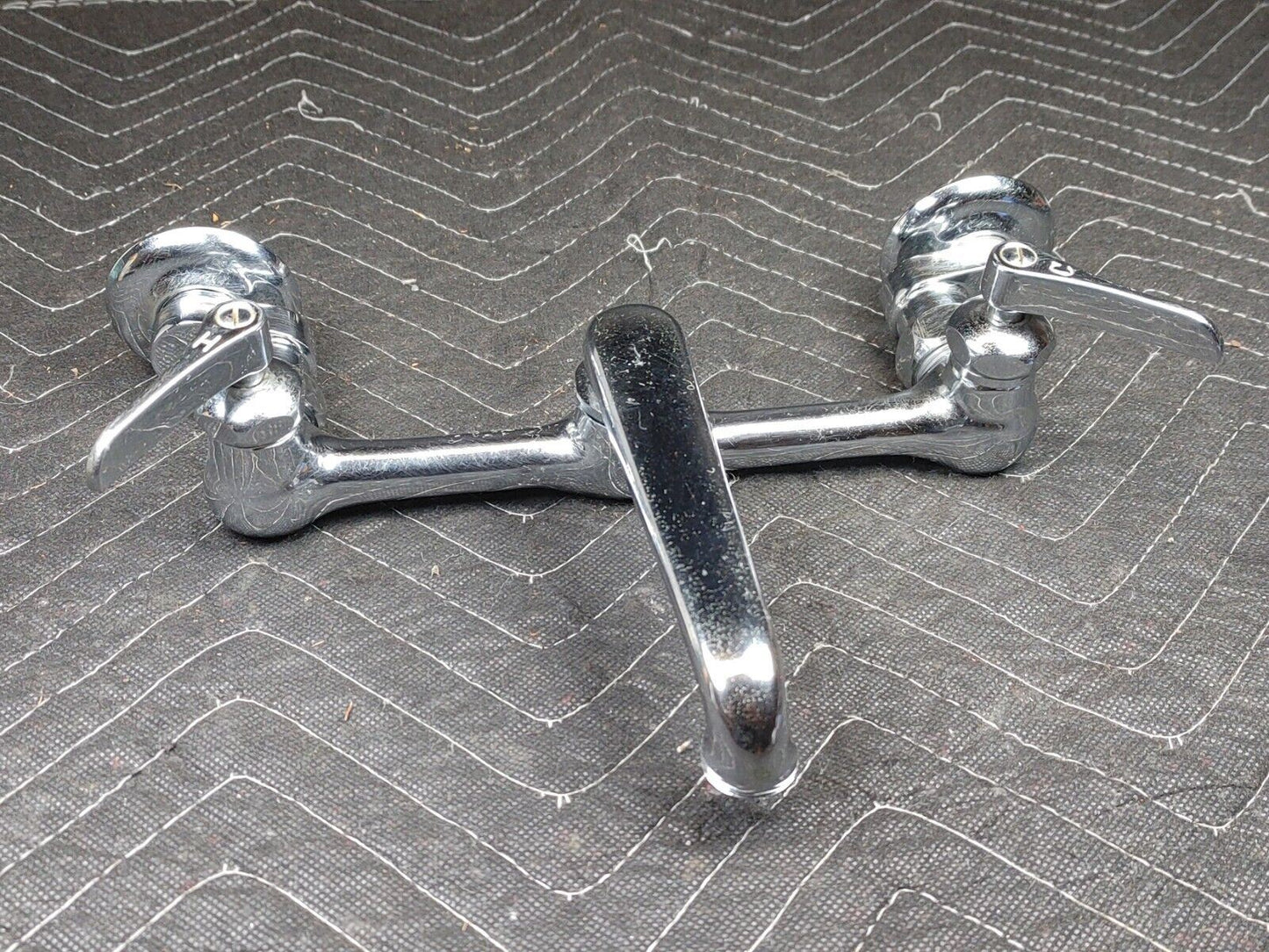 Antique Farmhouse Kitchen Sink Faucet Original Chrome Architectural Salvage