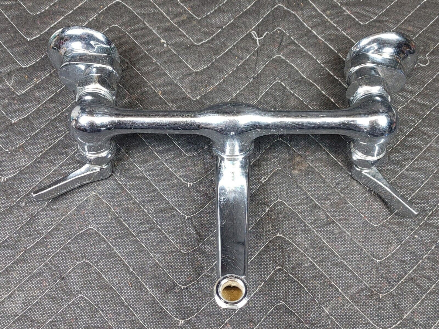 Antique Farmhouse Kitchen Sink Faucet Original Chrome Architectural Salvage