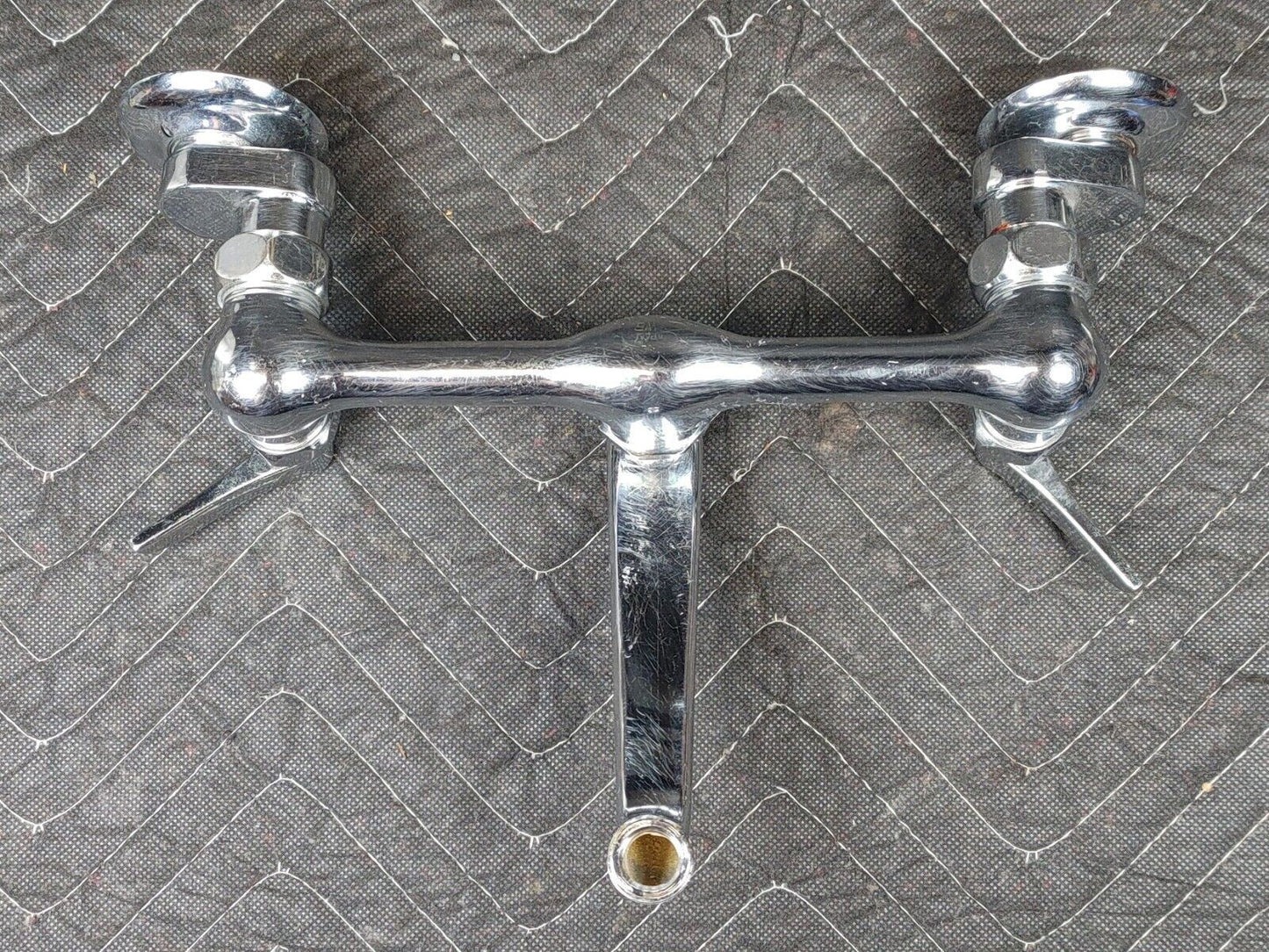 Antique Farmhouse Kitchen Sink Faucet Original Chrome Architectural Salvage