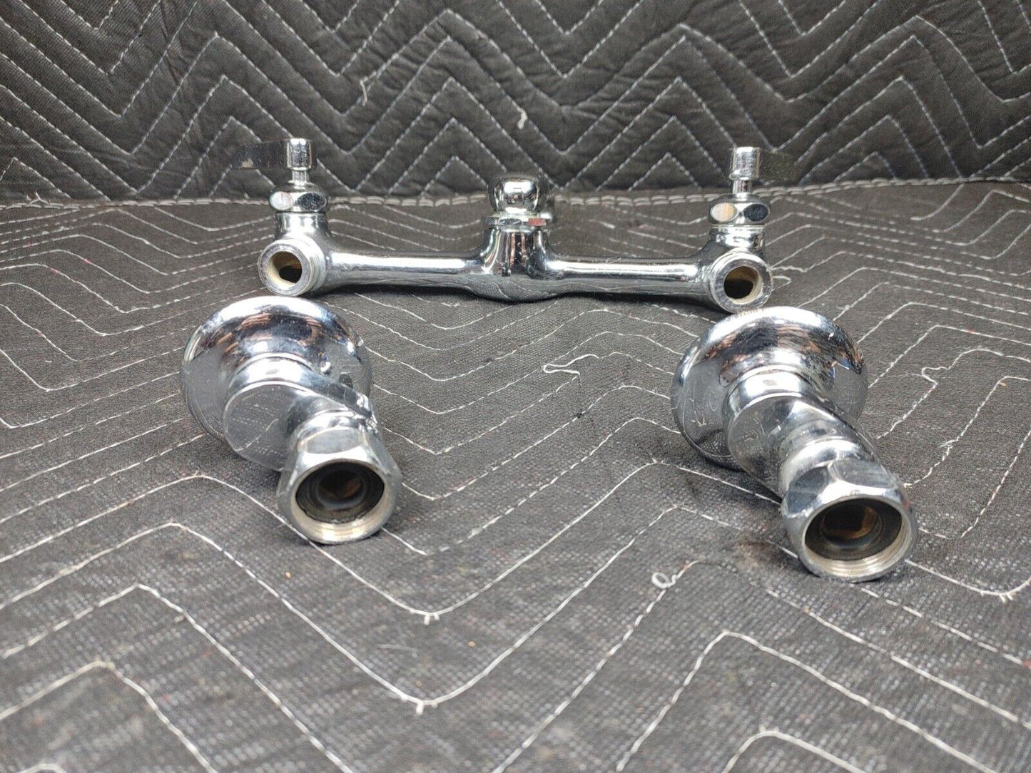 Antique Farmhouse Kitchen Sink Faucet Original Chrome Architectural Salvage