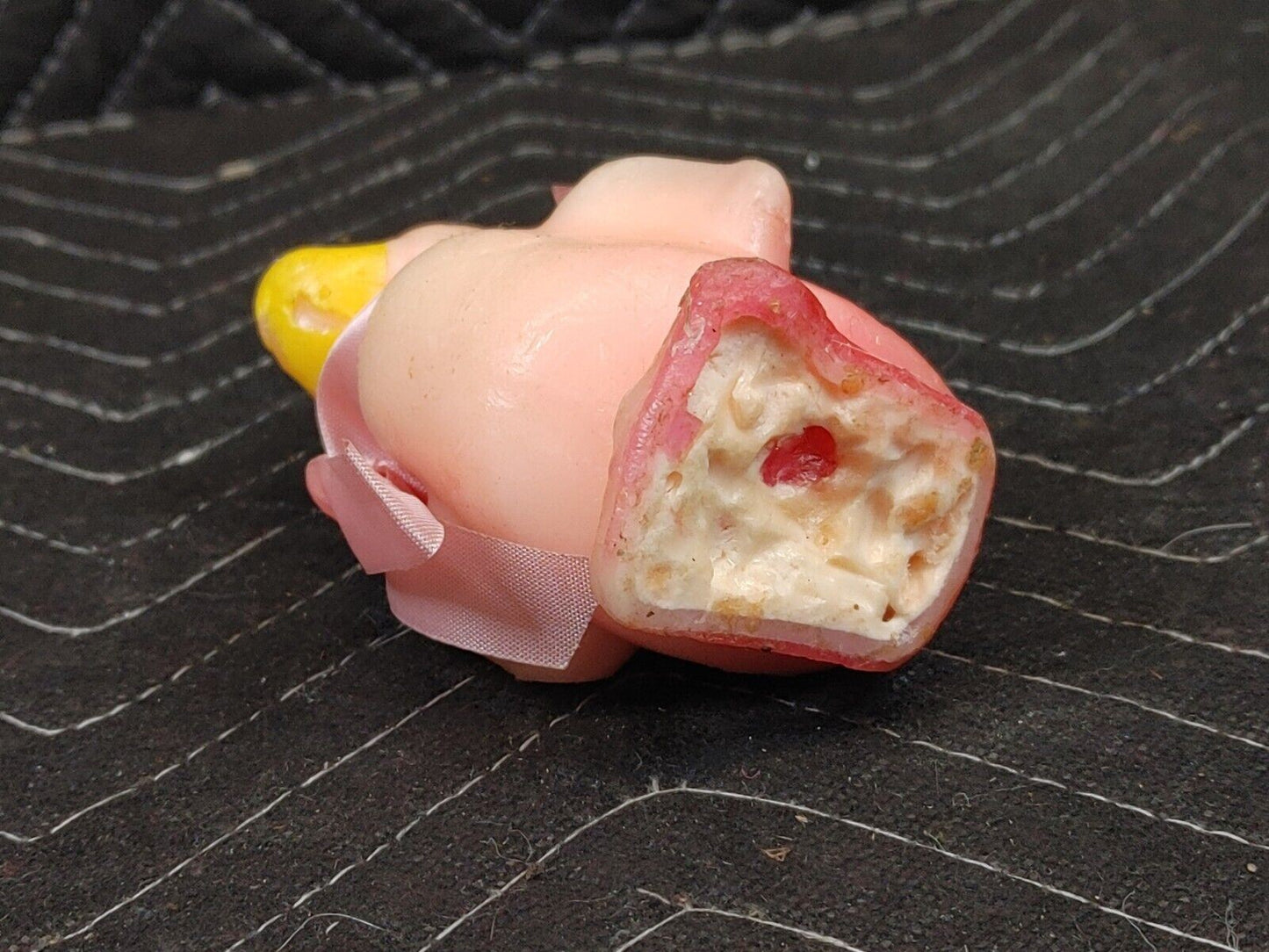 Vintage Original Gurley Pink Duck Figure Candle 5"