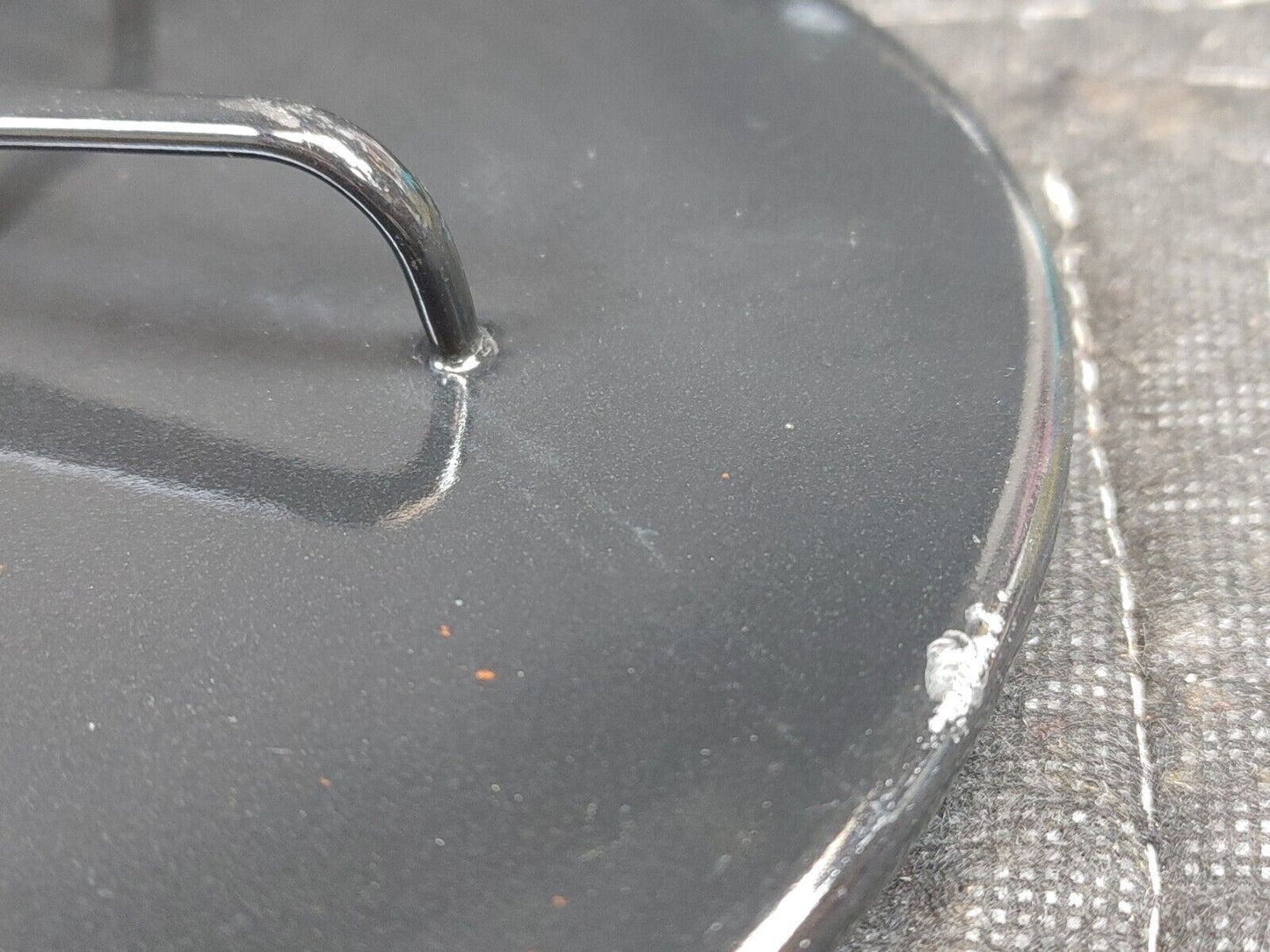 Vtg Dansk Kobenstyle Dutch Oven Lidded Pot France Black 8.5”D