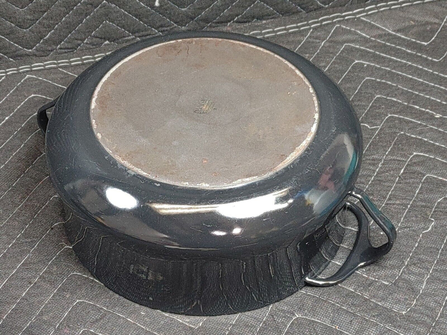 Vtg Dansk Kobenstyle Dutch Oven Lidded Pot France Black 8.5”D