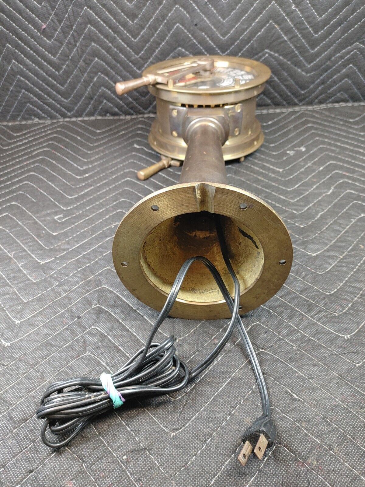 Lighted Brass Ship's Engine Room Telegraph - Chadburns Liverpool & London 18"