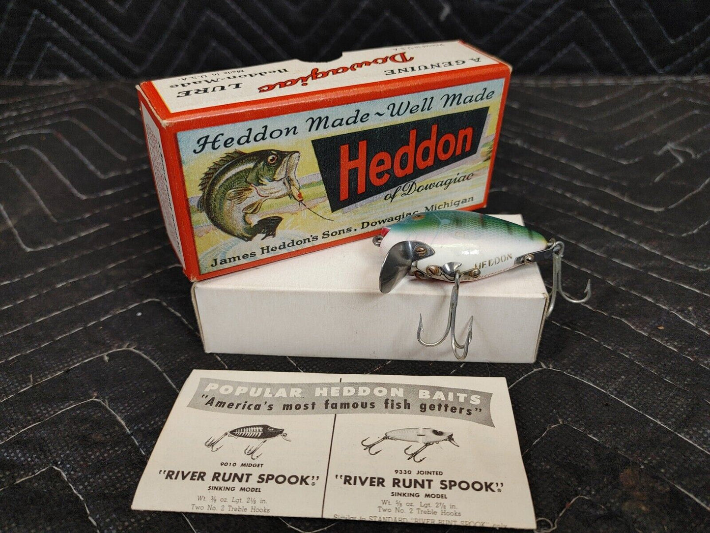 Heddon Dowagiac 9630 BGL PUNKINSEED SPOOK W/ Correct Box