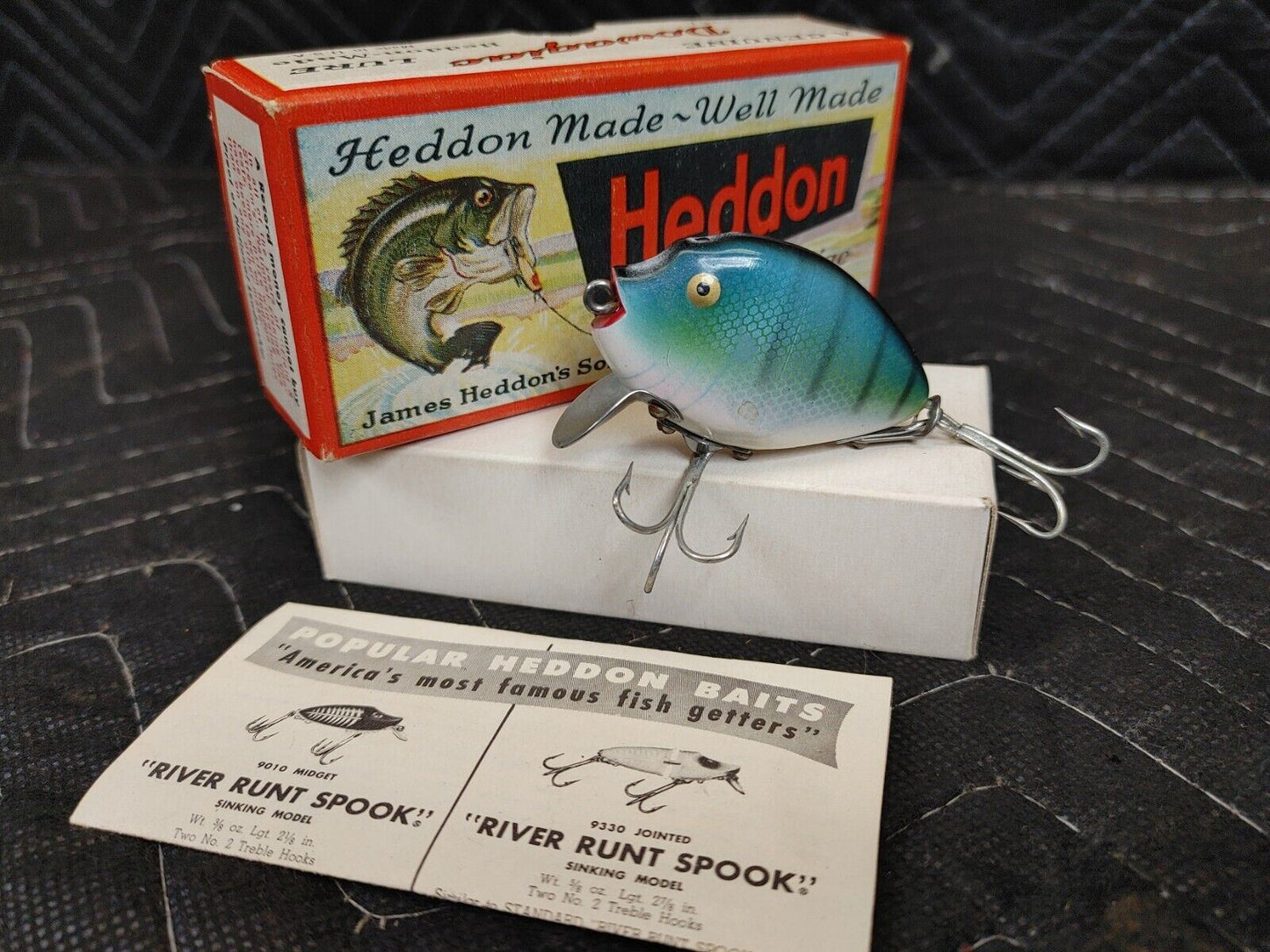 Heddon Dowagiac 9630 BGL PUNKINSEED SPOOK W/ Correct Box