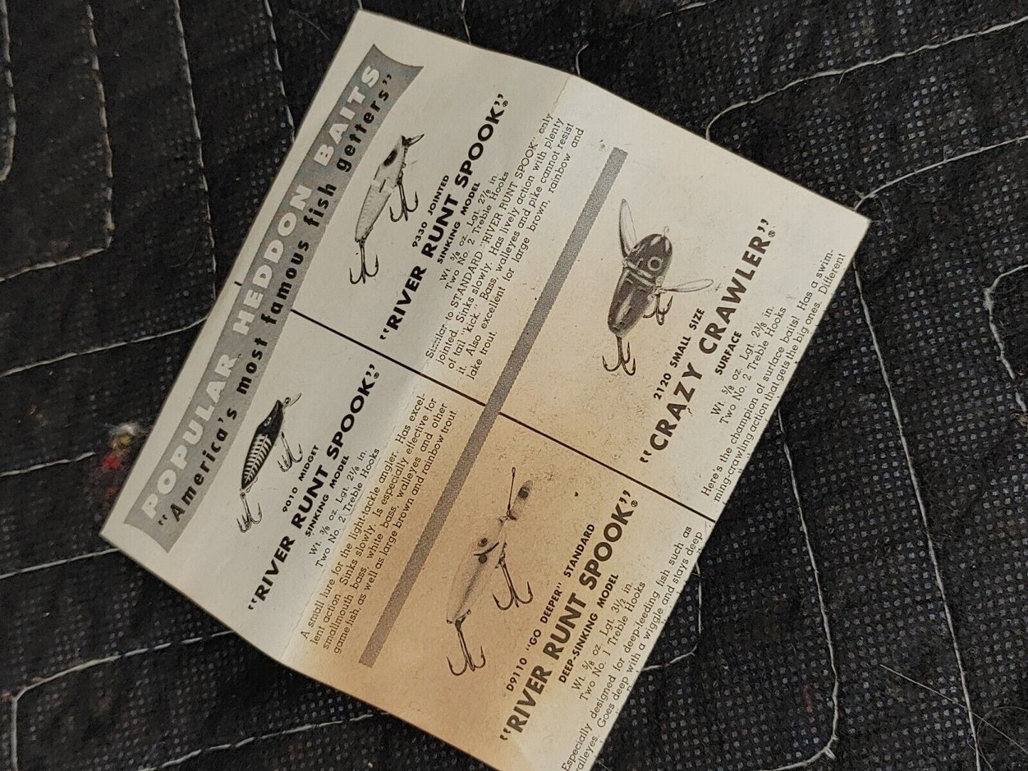 Heddon Dowagiac 9630 BGL PUNKINSEED SPOOK W/ Correct Box