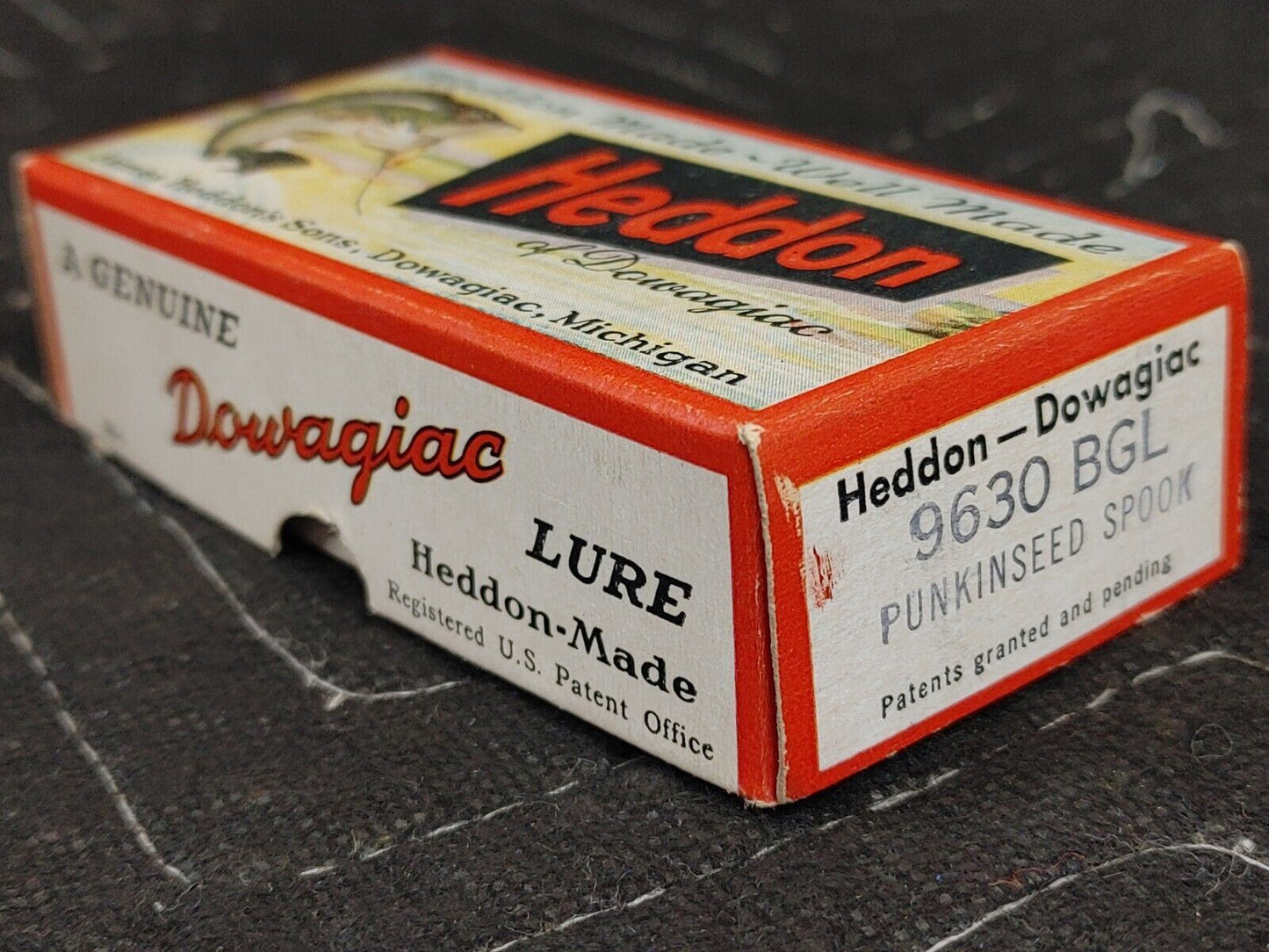 Heddon Dowagiac 9630 BGL PUNKINSEED SPOOK W/ Correct Box