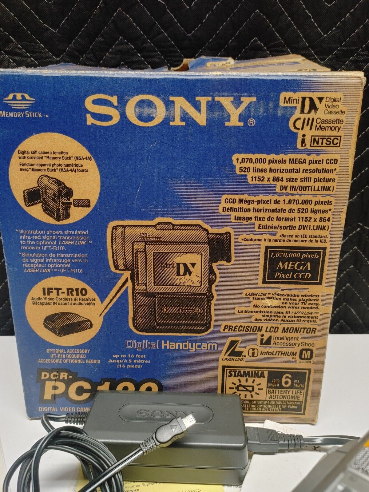 Sony Handycam DCR-PC100 Mini DV MiniDV Camcorder VCR Watch Play Video Transfer