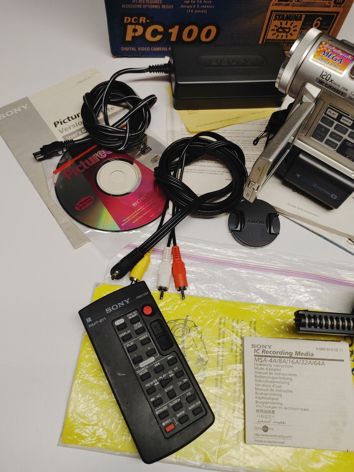 Sony Handycam DCR-PC100 Mini DV MiniDV Camcorder VCR Watch Play Video Transfer