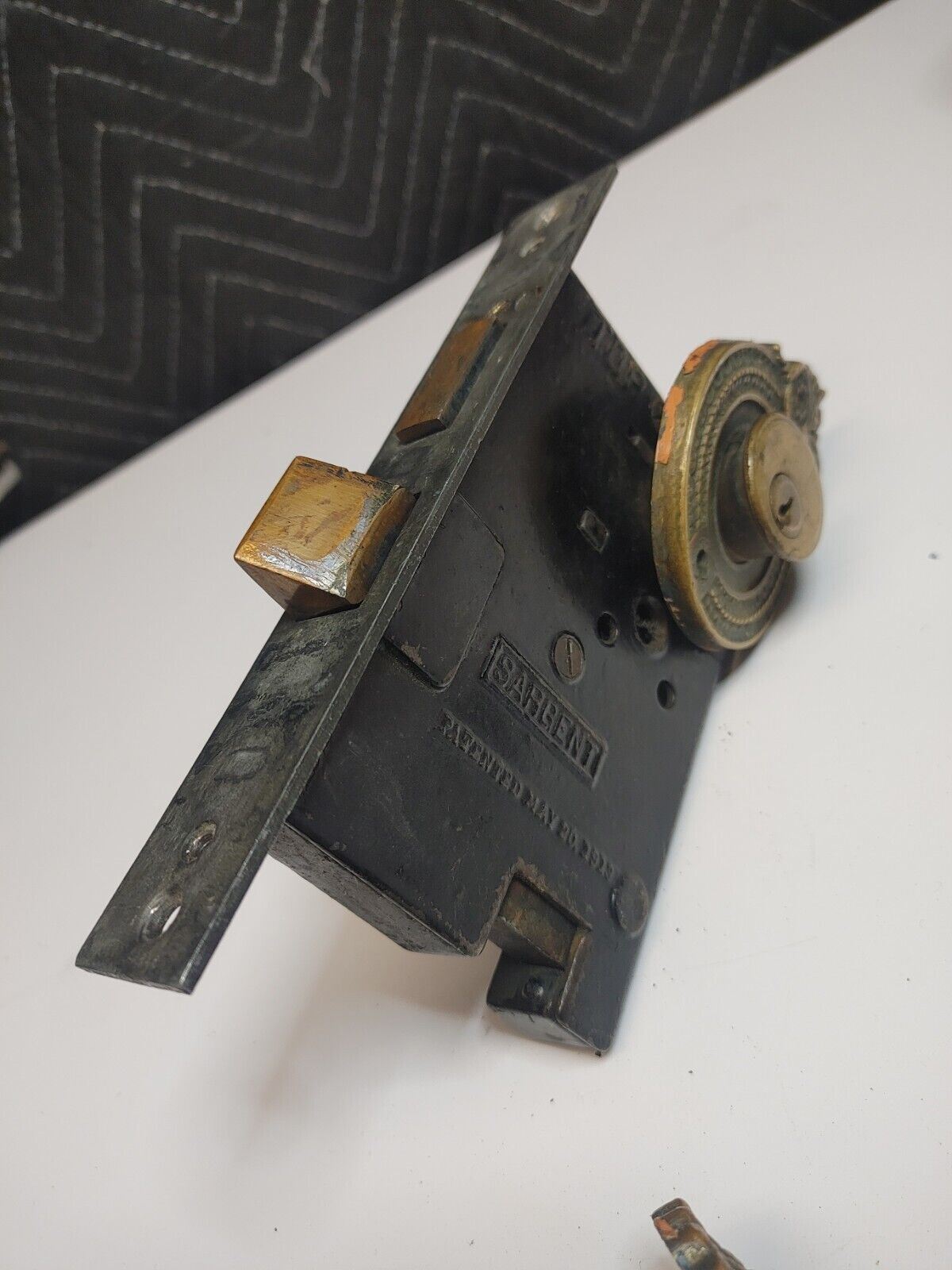 SARGENT ENTRY MORTISE LOCK #953 w/ Door Pulls, Cylinders & Keys - Serviced