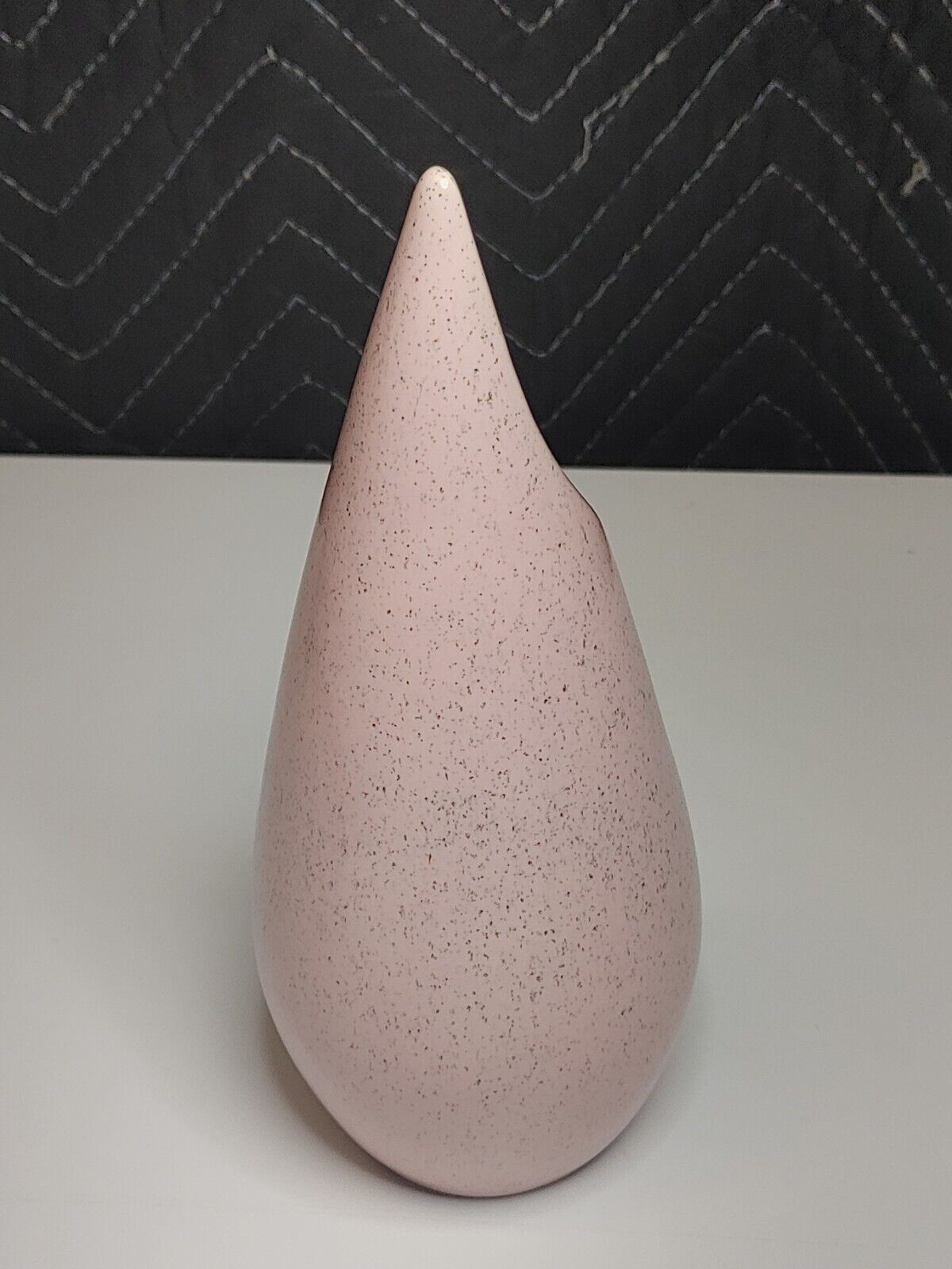 Bauer Pottery Rose Flower Vase Pink Speckled Midcentury MCM Vintage 50s 1950s