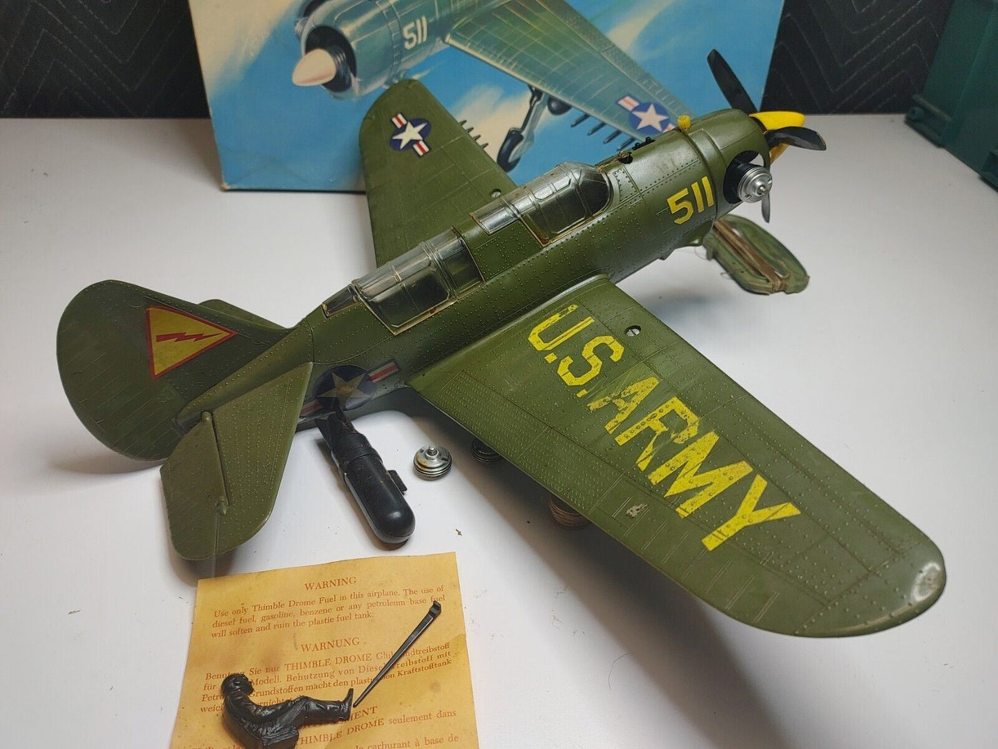 COX CURTISS A-25 DIVE BOMBER - .049 POWERED - WWII COMBAT VETERAN