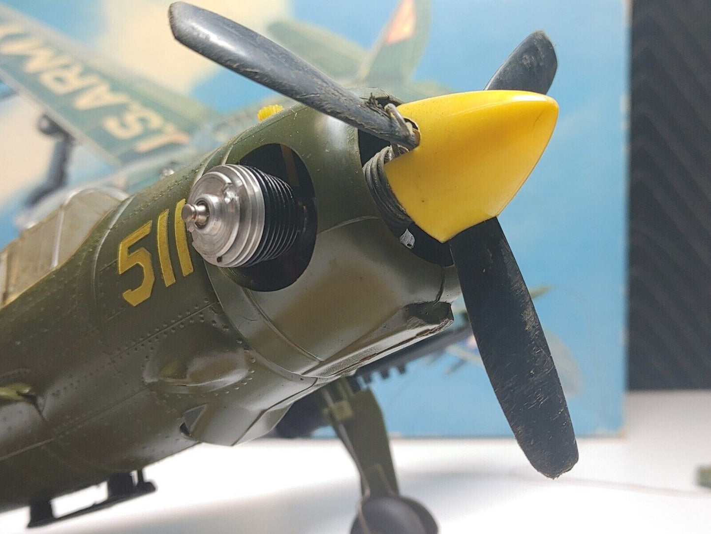 COX CURTISS A-25 DIVE BOMBER - .049 POWERED - WWII COMBAT VETERAN