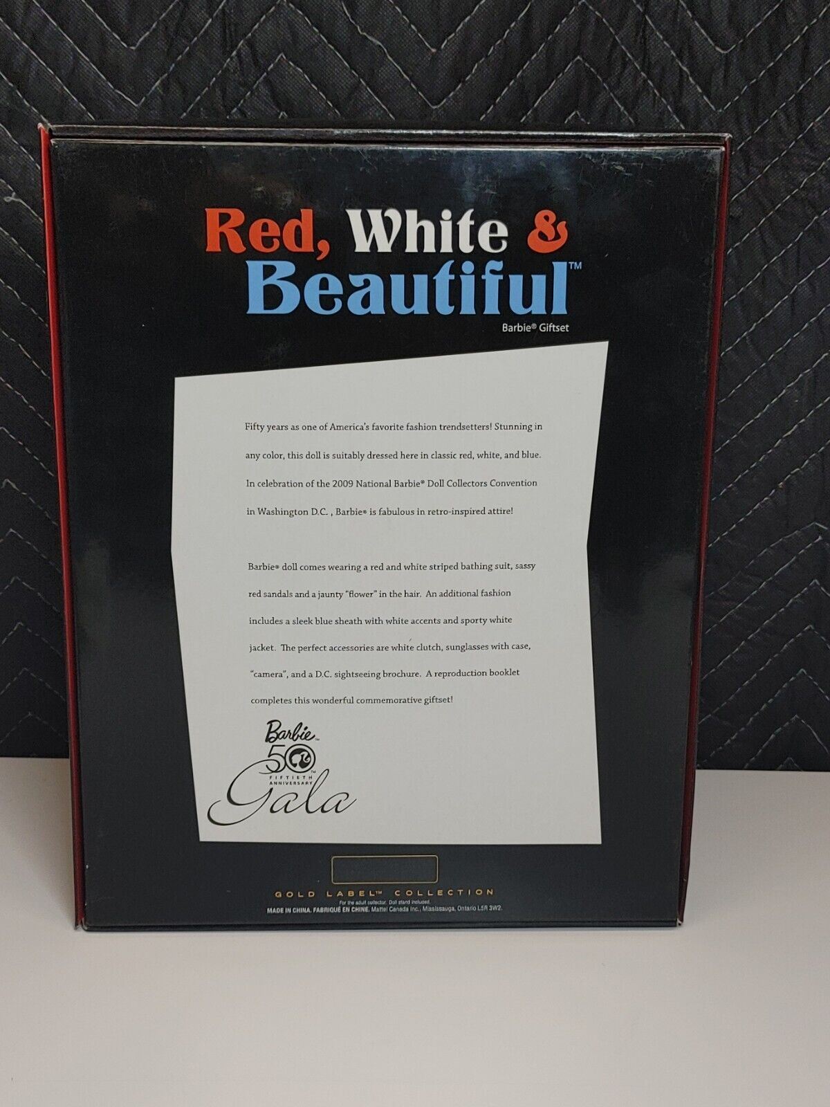 Barbie 2009 Convention Red, White And Beautiful Barbie Gift Set 50th Anniversary
