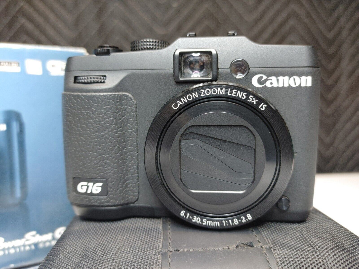 Canon PowerShot G16 Digital Camera with WiFi 12.1MP w/ Box/Charger/Case/Papers