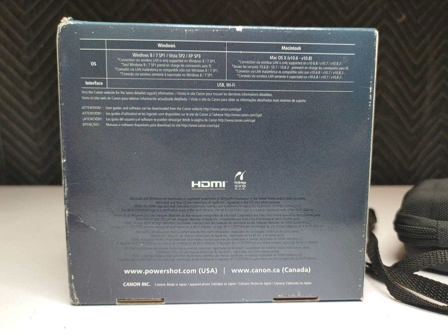 Canon PowerShot G16 Digital Camera with WiFi 12.1MP w/ Box/Charger/Case/Papers