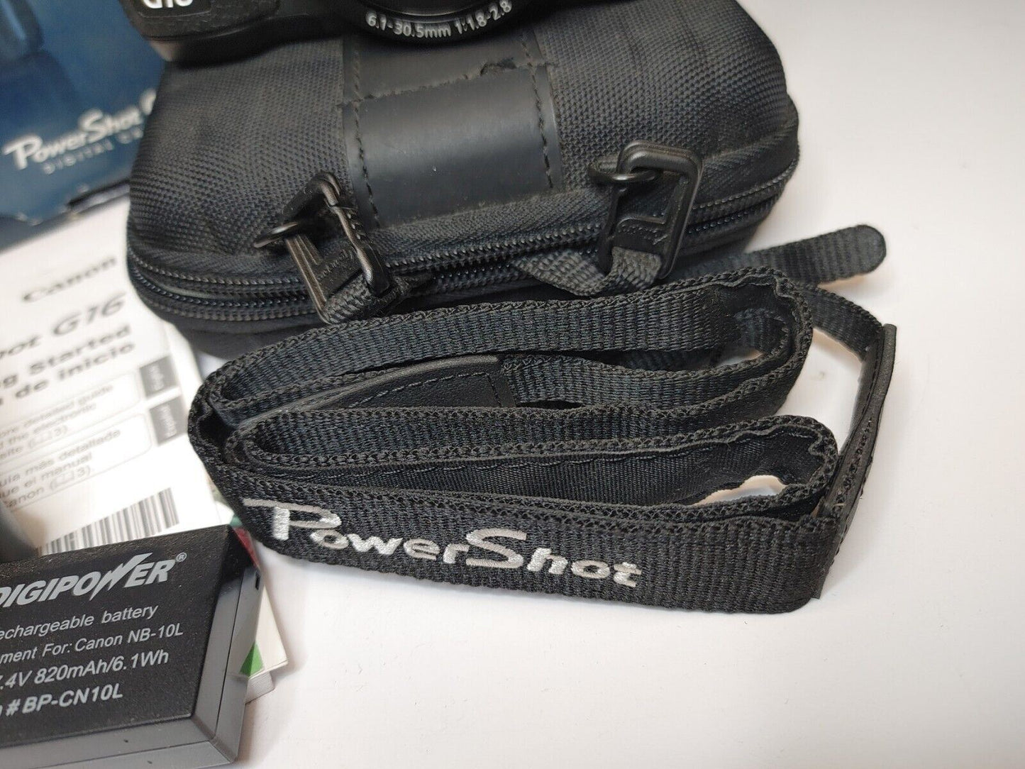 Canon PowerShot G16 Digital Camera with WiFi 12.1MP w/ Box/Charger/Case/Papers