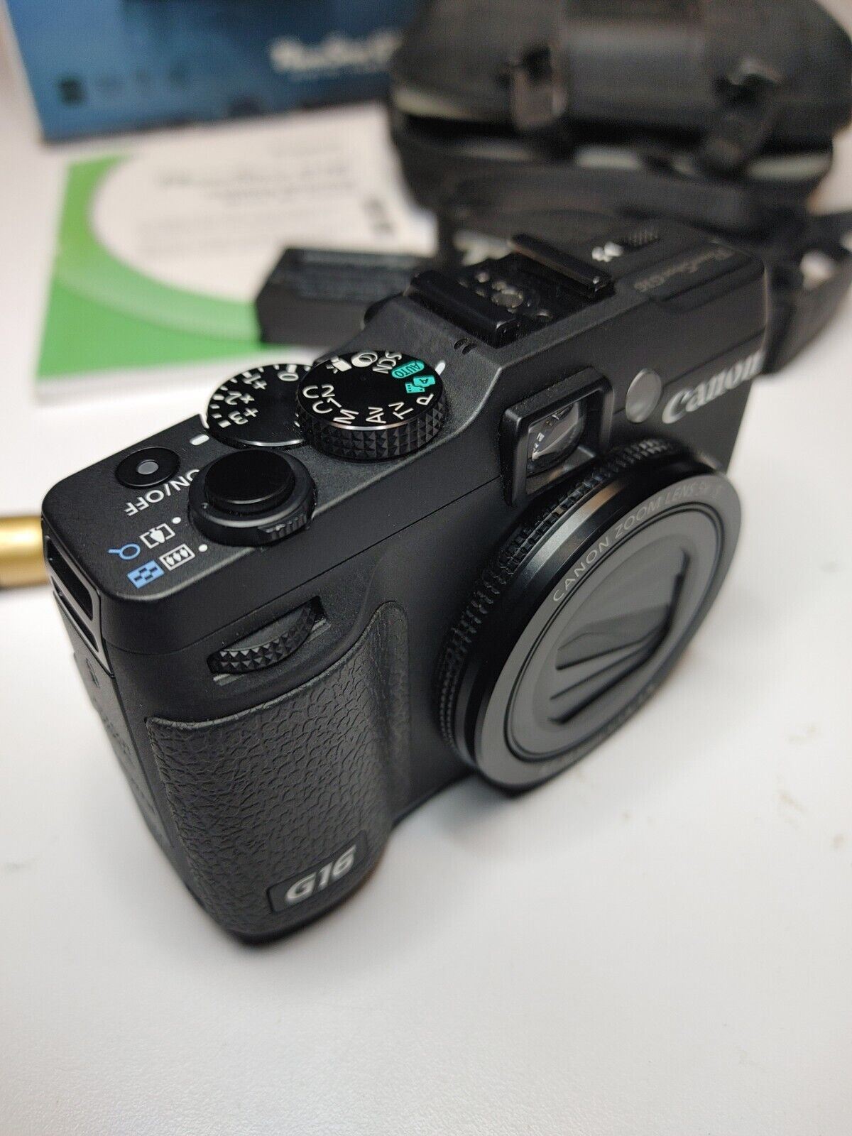 Canon PowerShot G16 Digital Camera with WiFi 12.1MP w/ Box/Charger/Case/Papers