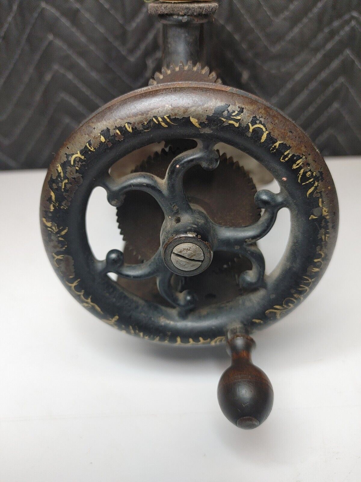 1870-80 Johnson Clark Gold Medal Octagonal Antique Cast Iron Sewing Machine RARE