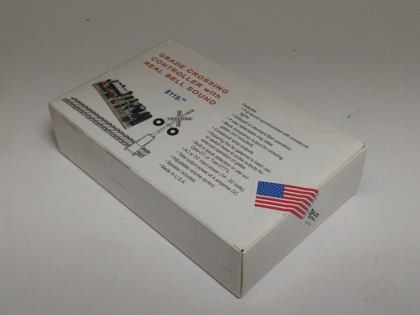 NOS DALLEE ELECTRONICS GRADE CROSSING CONTROLLER WITH REAL BELL SOUND ITEM #587