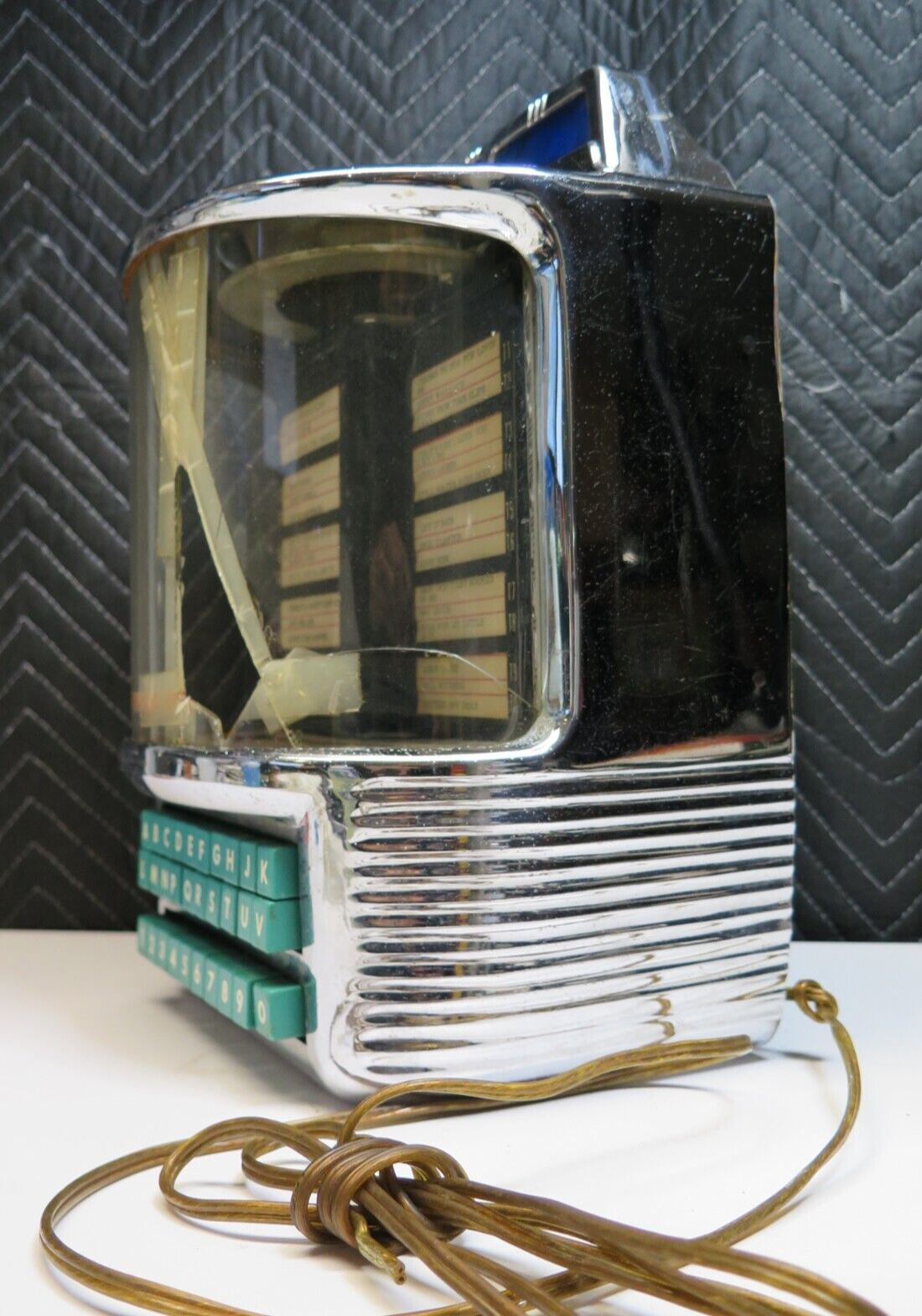 Wurlitzer 5250 Jukebox Wallbox 200 Plays For Restoration