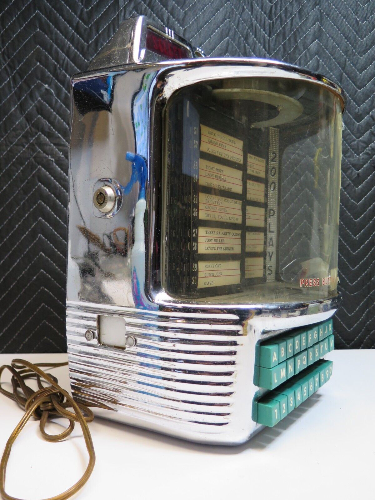 Wurlitzer 5250 Jukebox Wallbox 200 Plays For Restoration