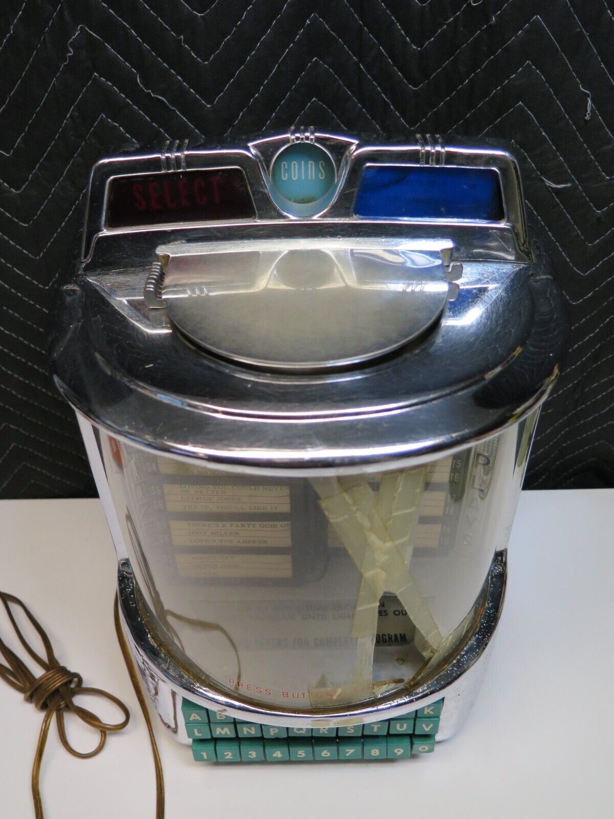 Wurlitzer 5250 Jukebox Wallbox 200 Plays For Restoration