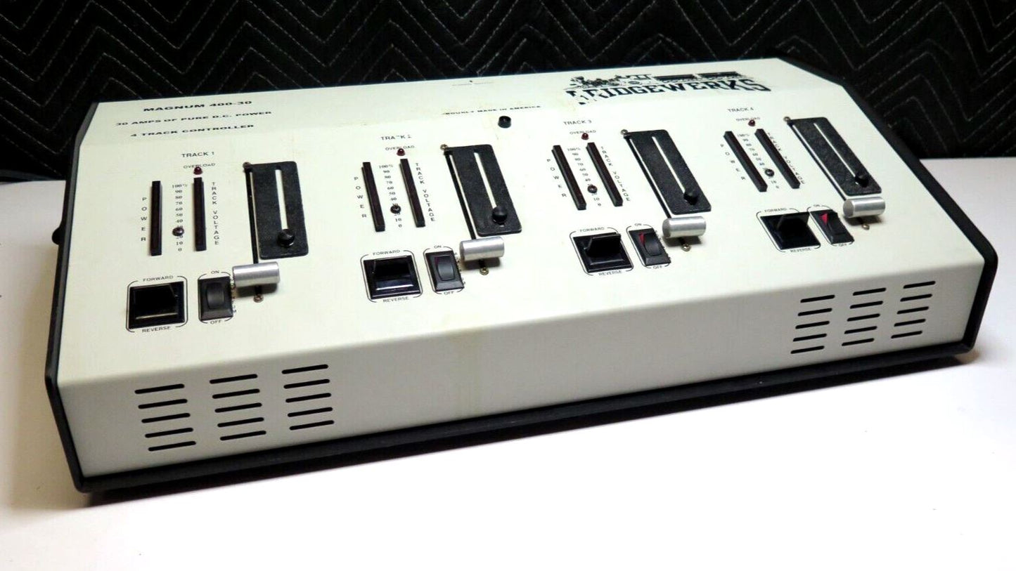 Bridgewerks Magnum 400-30 Amps, 4 track controller Transformer - New Slide Pots