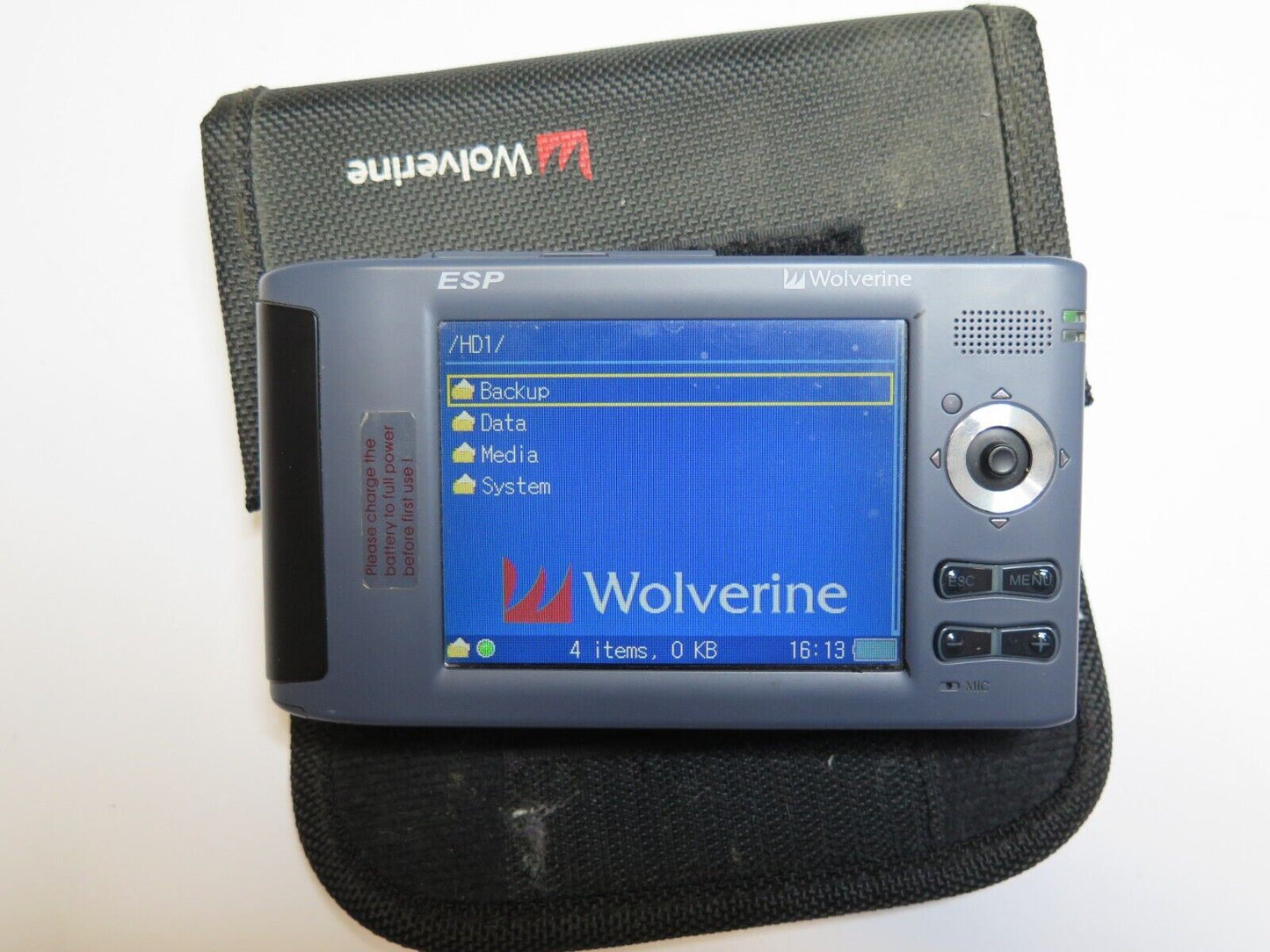 Wolverine Data ESP 100GB portable storage and media player